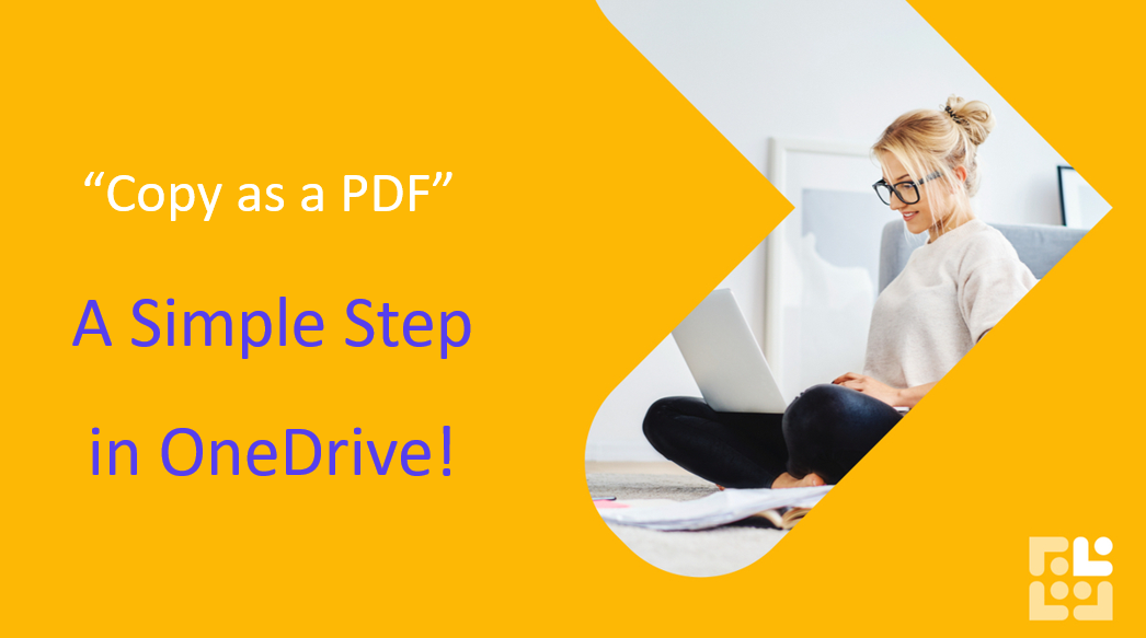 How to 'copy as a pdf' from OneDrive in a simple step