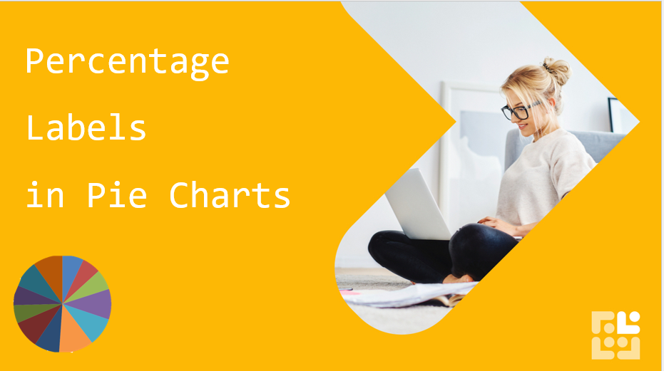 How to add percentage labels to a pie chart