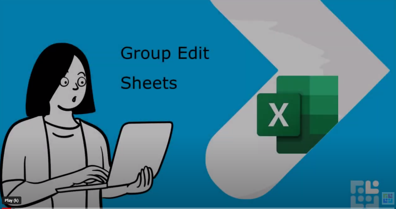 How do I edit multiple Excel sheets at the same time.